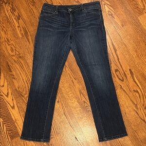 Simply Vera Vera Wang Dark Blue Straight Leg Jeans